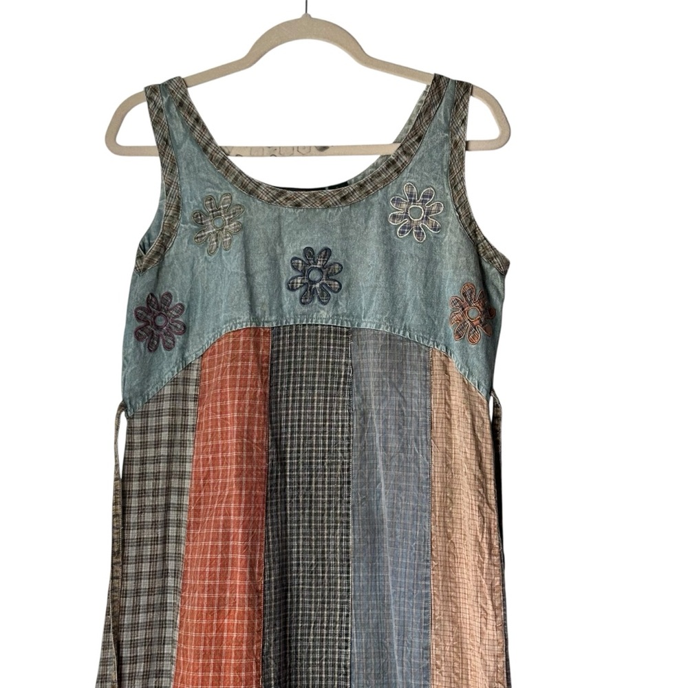 Sacred Threads Multi Print Floral Patchwork Sleev… - image 4